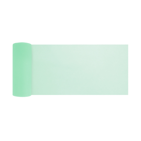 Party tylová stuha hladká mätová 15x900 cm dekorácia