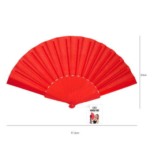 Rdeč party pahljač dekoracija