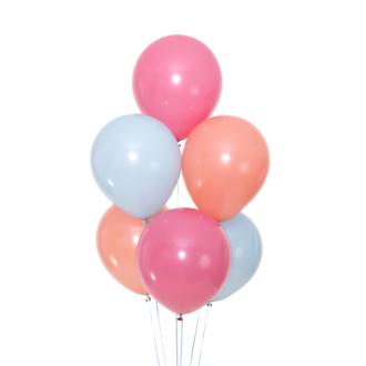 Pastelni baloni divja vrtnica 25 cm, set 10 kosov
