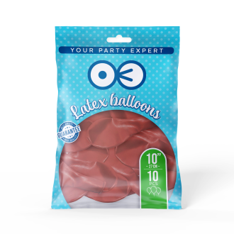 Pastelno lososovi baloni 25 cm, set 10 kosov