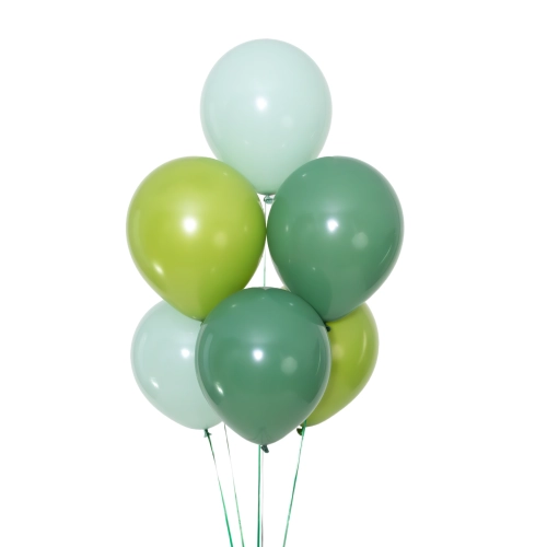 Pasztell menta lufik 25 cm, 10 darabos készlet