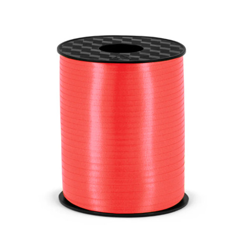 Plastová dekorační stuha červená na balónky 225 m