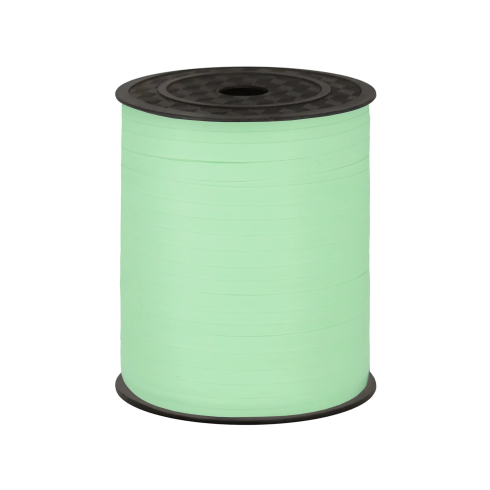 Plastová dekoračná stuha zelená pastelová na výzdobu