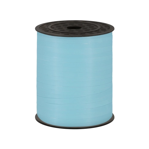 Panglică din plastic albastru pastel pentru baloane și cadouri