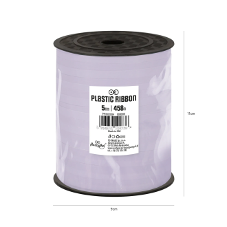 Plastová stuha fialová pastelová na balónky a dárky