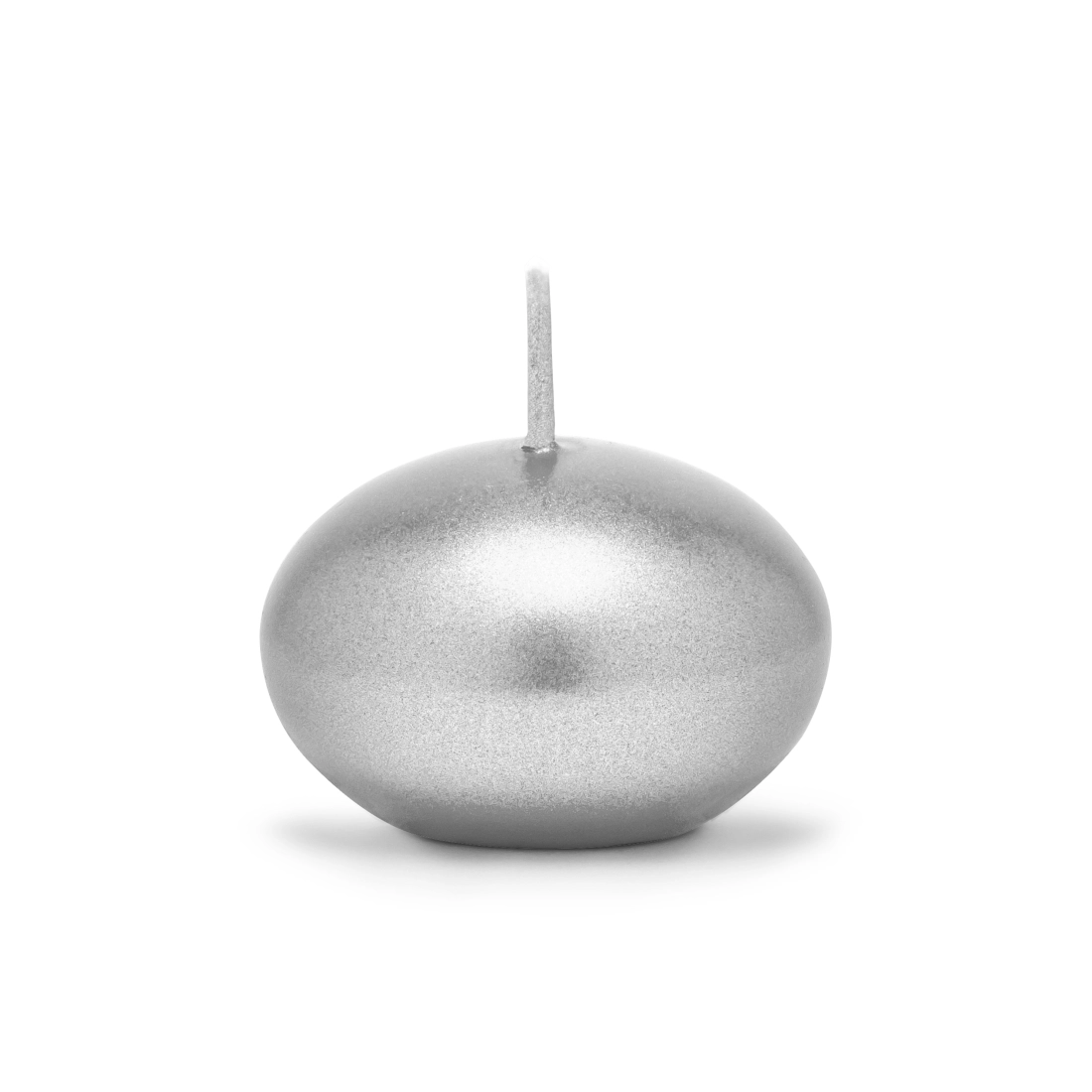Plavajoče sveče v srebrni kovinski barvi Ø 4 cm, 50 kosov, 2 h