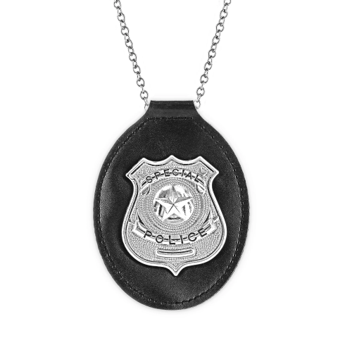 Policijska ogrlica z značko za zabavo