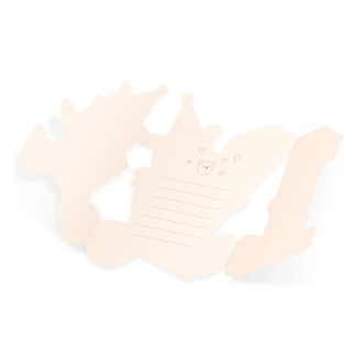 Vabilo na rojstni dan z medvedkom številka 1 z ovojnico