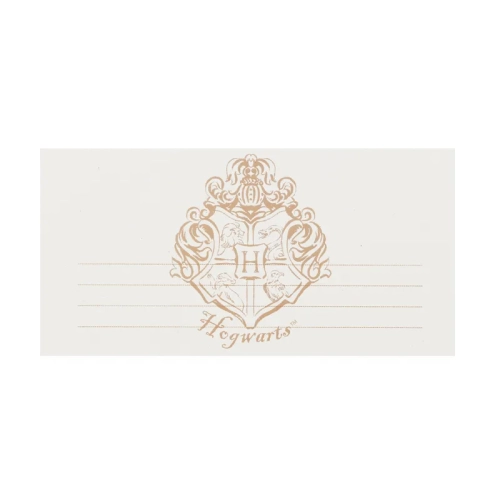 Invitații Harry Potter cu stema Hogwarts și plicuri, 18,5x9,5 cm, 6 buc.