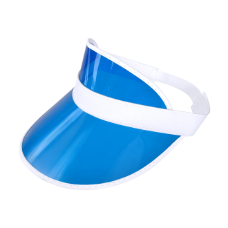 Prozirni plavi vizir za ljetnu zabavu
