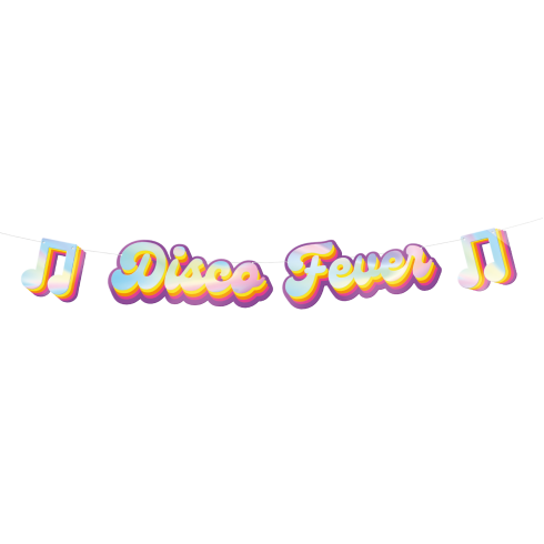 Retro Disco Banner 100x17 cm Retro Disco Banner 100x17 cm