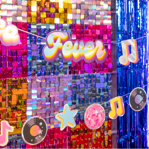 Retro Disco Banner 100x17 cm Retro Disco Banner 100x17 cm