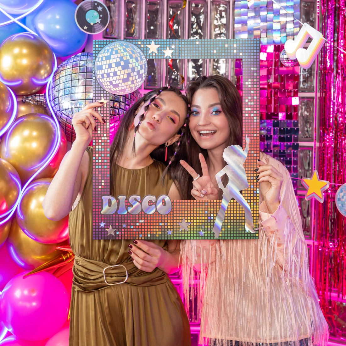 Cadrul foto DIY Retro Disco – decorațiune creativă pentru fotografii