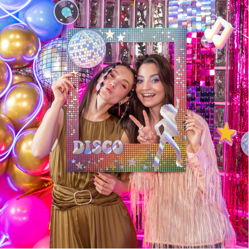 Retro Disco DIY fotókeret – kreatív fotódekoráció Retro Disco DIY fotókeret – kreatív fotódekoráció