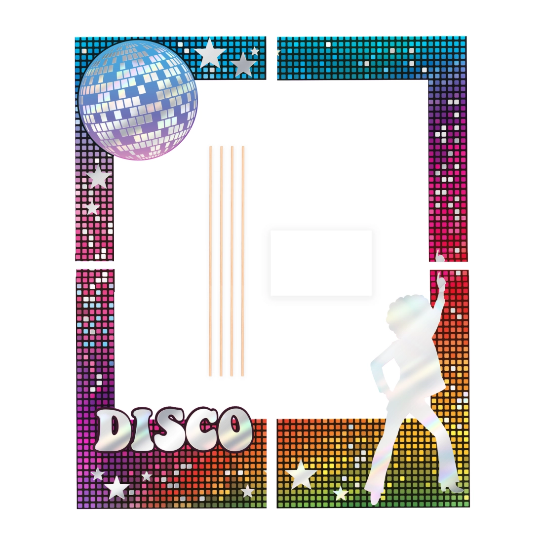 Cadrul foto DIY Retro Disco – decorațiune creativă pentru fotografii