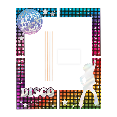 Retro Disco DIY fotókeret – kreatív fotódekoráció Retro Disco DIY fotókeret – kreatív fotódekoráció
