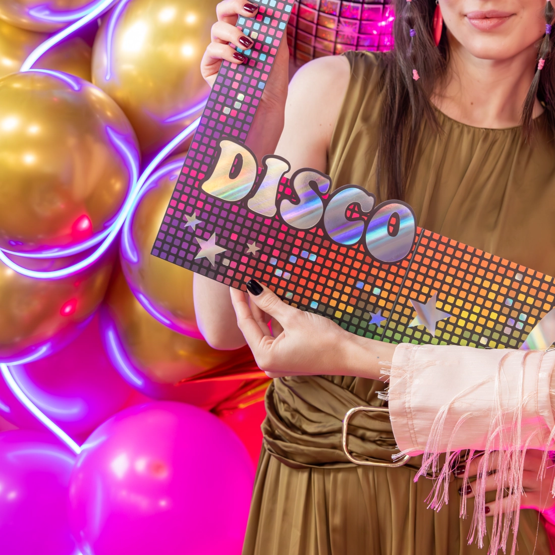 Cadrul foto DIY Retro Disco – decorațiune creativă pentru fotografii