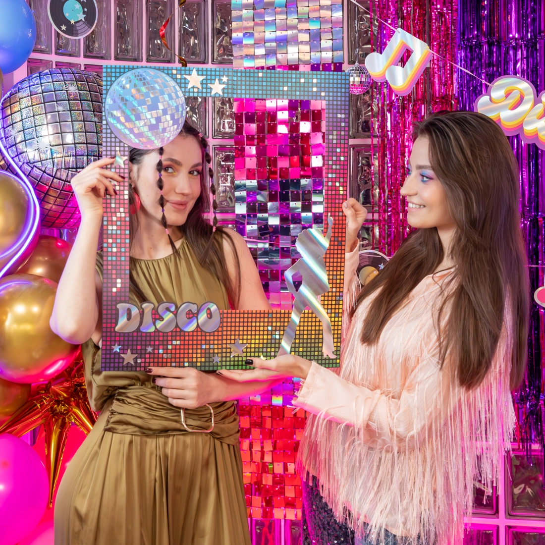 Cadrul foto DIY Retro Disco – decorațiune creativă pentru fotografii