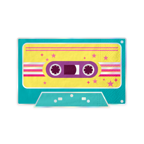Retro Disco szalvéták, 10 db