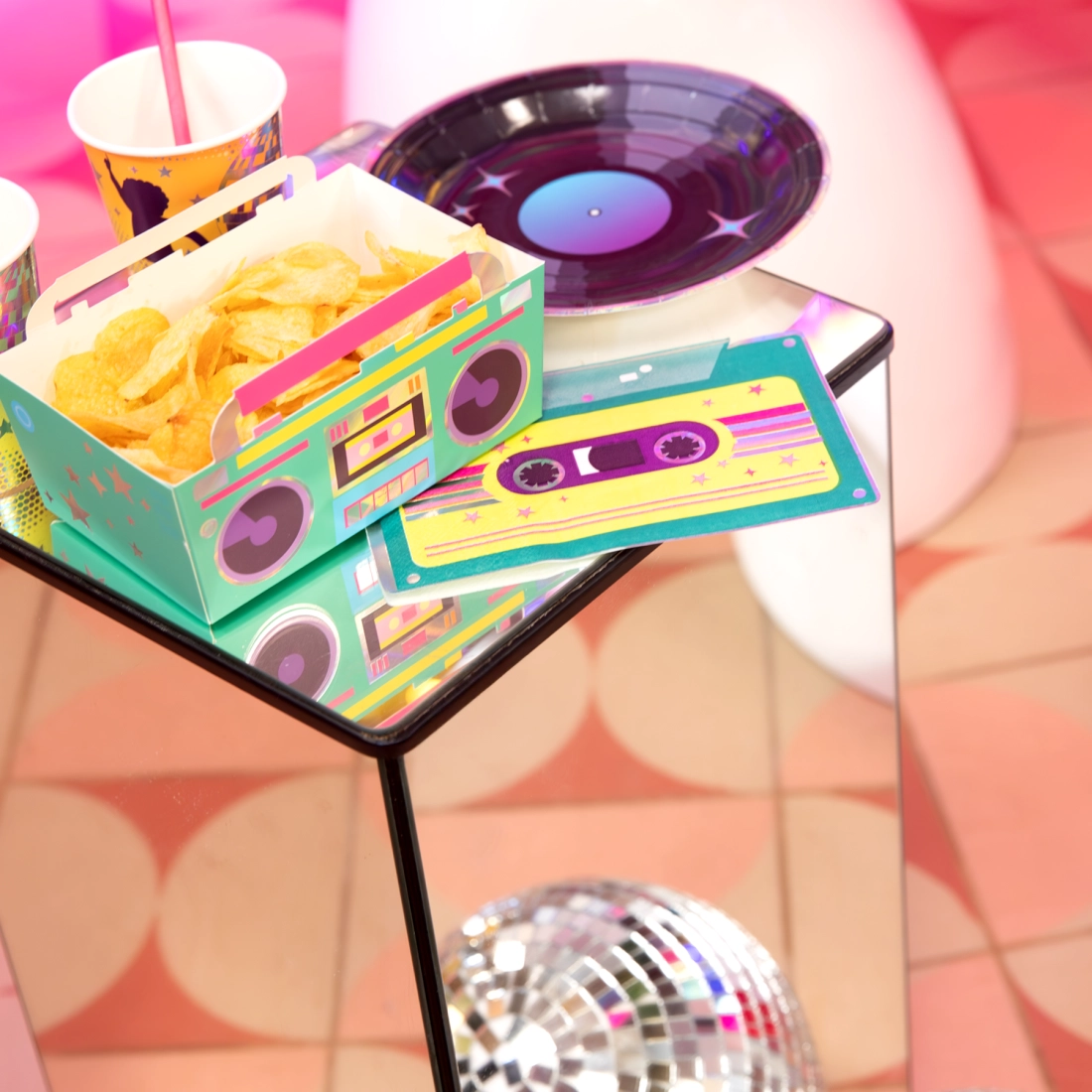 Șervețele Retro Disco, 10 bucăți