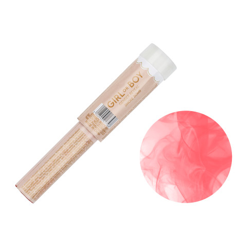 Ružová dymovnica It’s a Girl 22,5 cm – sada 5 ks na odhalenie pohlavia