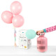 Rózsaszín héliumpalack 30 lufihoz, 0,20 m³ – party csomag