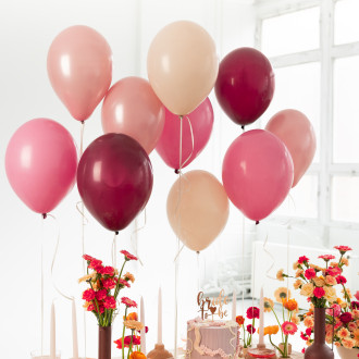 Set lateks balonov pastel in rosegold mix, 27–30 cm (10 kos)
