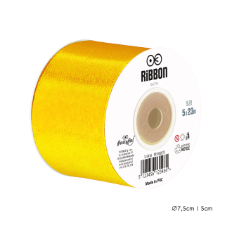 Saténová dekoračná stuha miodová 5x2300 cm