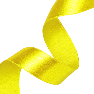 Saténová dekoratívna stuha žltá 5 cm na party výzdobu