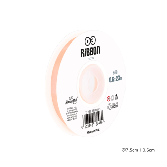Saténová stuha lososová na party dekorácie 0,6x2300 cm