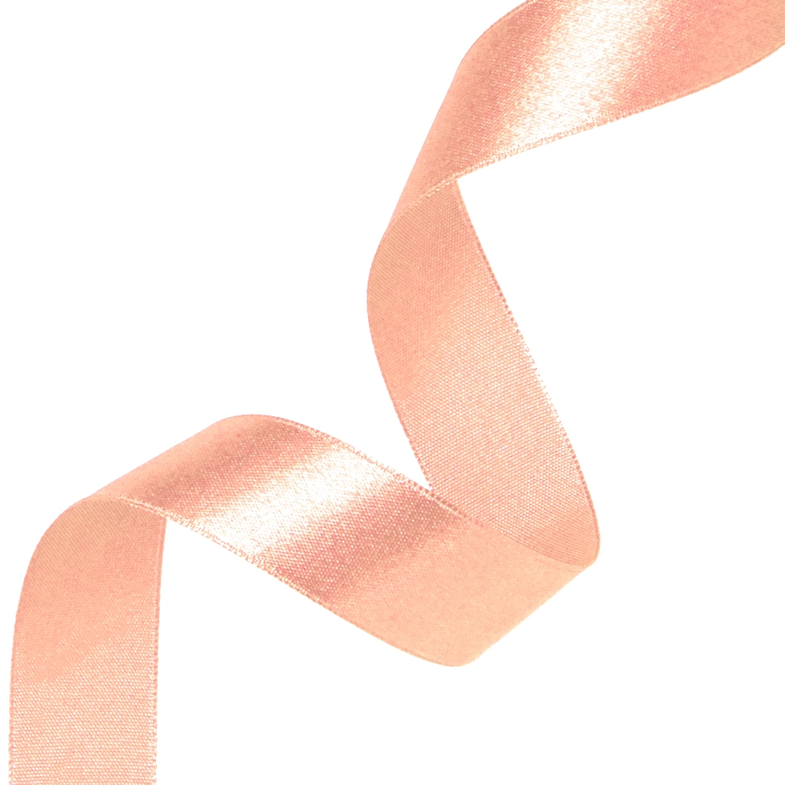 Saténová dekorační stuha lososová 3,8 cm