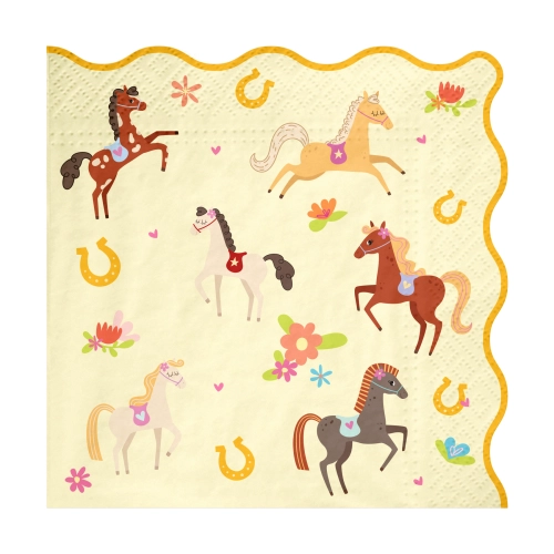 Lovas mintás szalvéták, 10 db