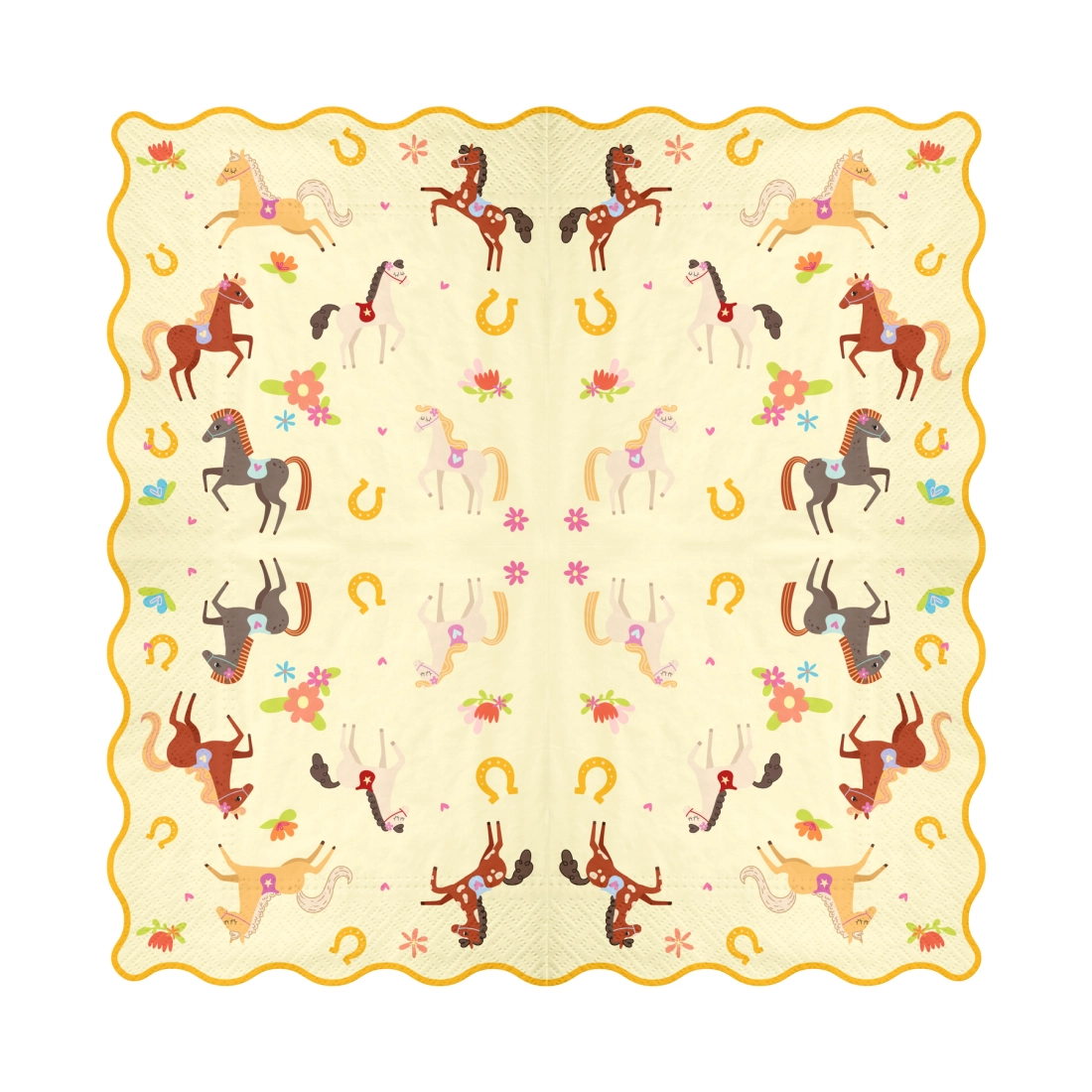 Lovas mintás szalvéták, 10 db