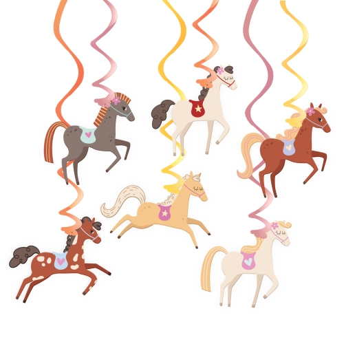 Spirale cu căluți, 6 buc.