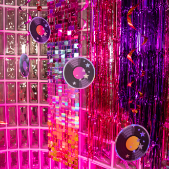 Spirale Retro Disco - 6 kos dekoracija