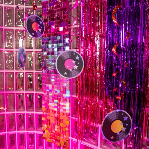 Spirale Retro Disco – set 6 decorațiuni