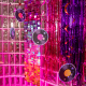 Retro Disco spirálok – 6 db dekoráció Retro Disco spirálok – 6 db dekoráció