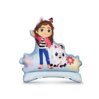 Gabby’s Dollhouse álló fólia lufi 92x90 cm, színes