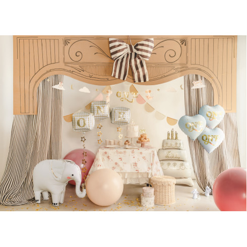 Stojaci fóliový balón slon mix farieb