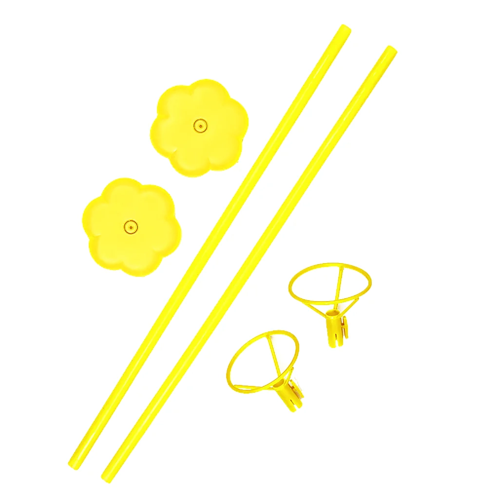 Sárga lufitartó állvány, 2 db
