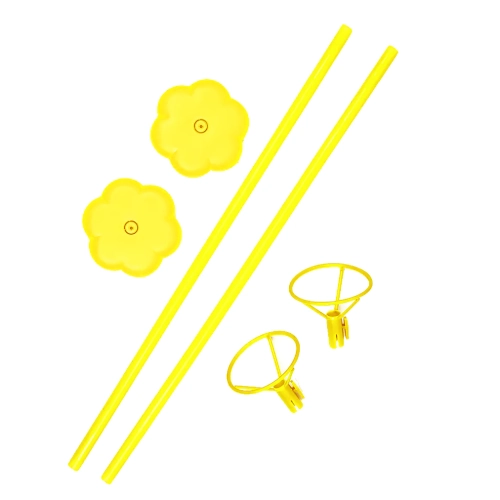 Suport pentru baloane galben, set 2 buc.