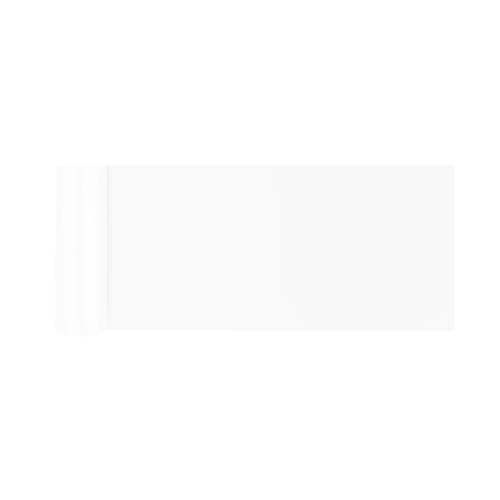 Traseu de masă din satin alb 16x900 cm