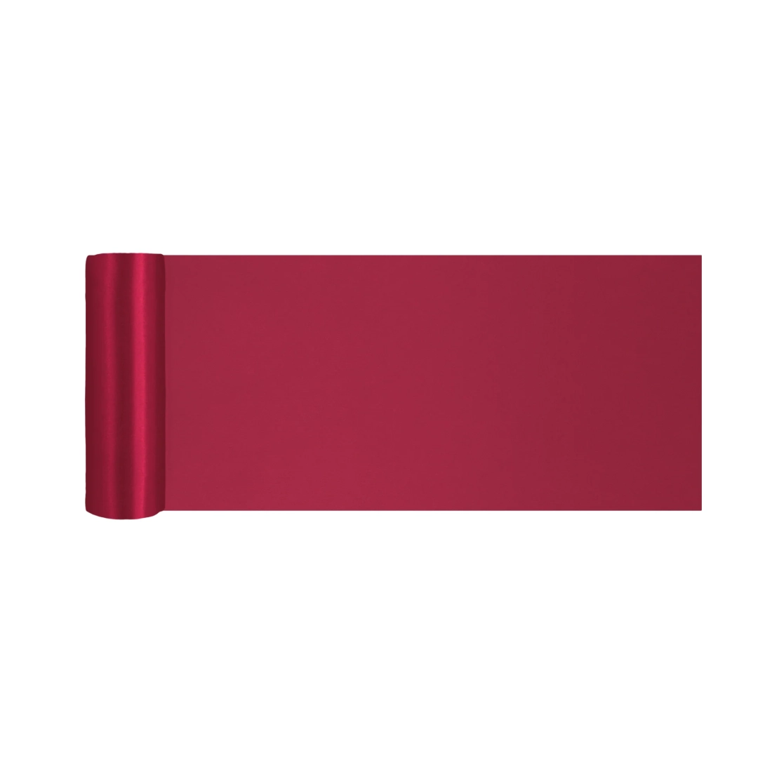 Traseu de masă din satin burgund 16x900 cm