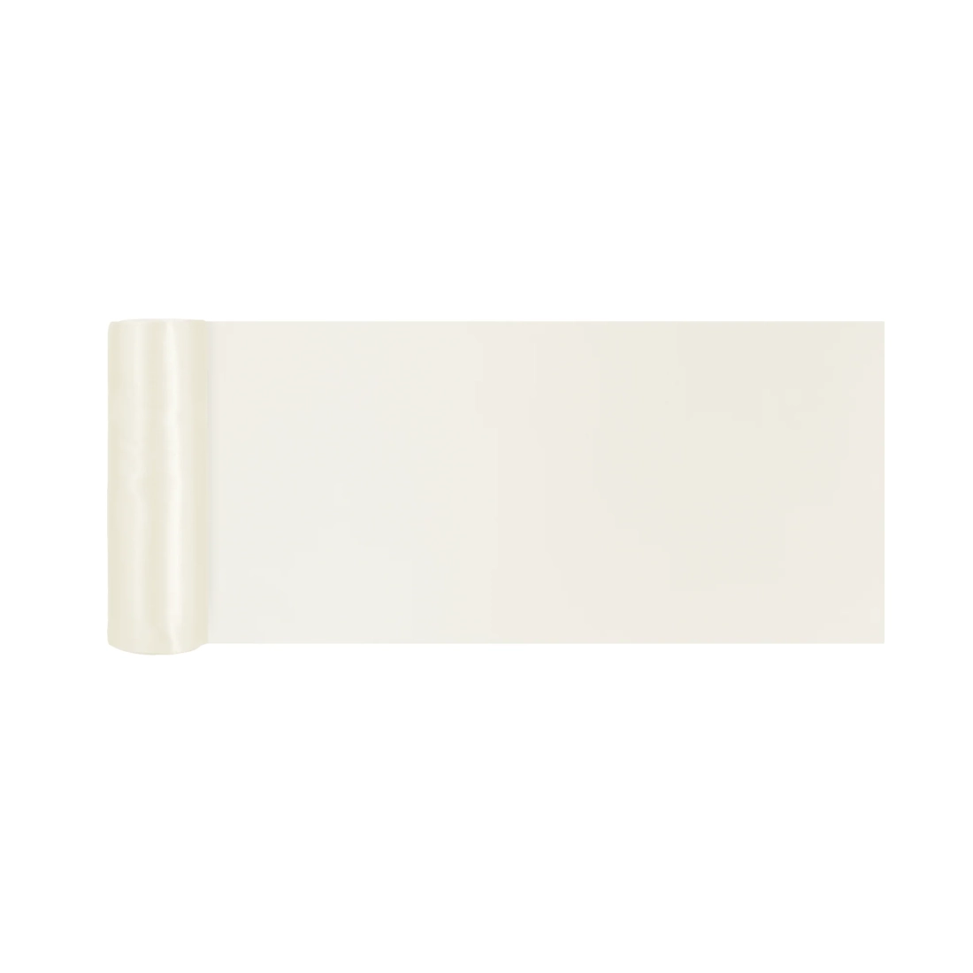 Traverse de masă din satin ecru 16x900 cm