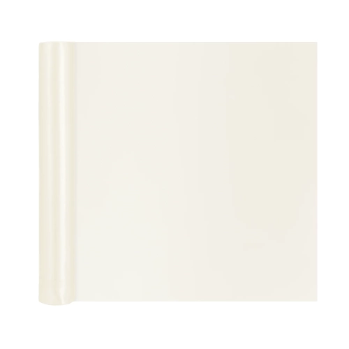 Traversă de masă din satin ecru 36x900 cm