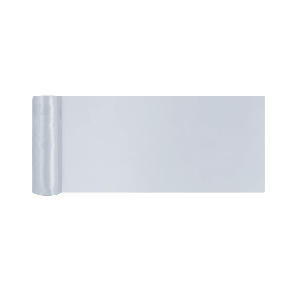 Traseu satinat argintiu pentru masă 16x900 cm