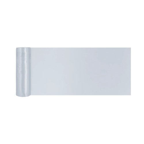 Szatén ezüst asztali futó 16x900 cm