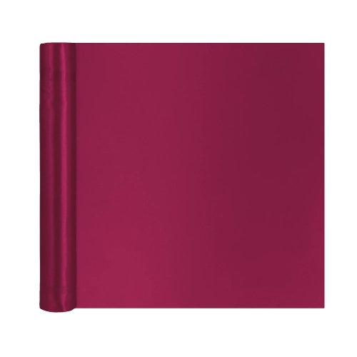 Traseu de masă din satin, roz închis, 36x900 cm