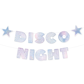 Srebrni Disco Night Transparent 182x16 cm