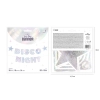 Banner argintiu Disco Night 182x16 cm